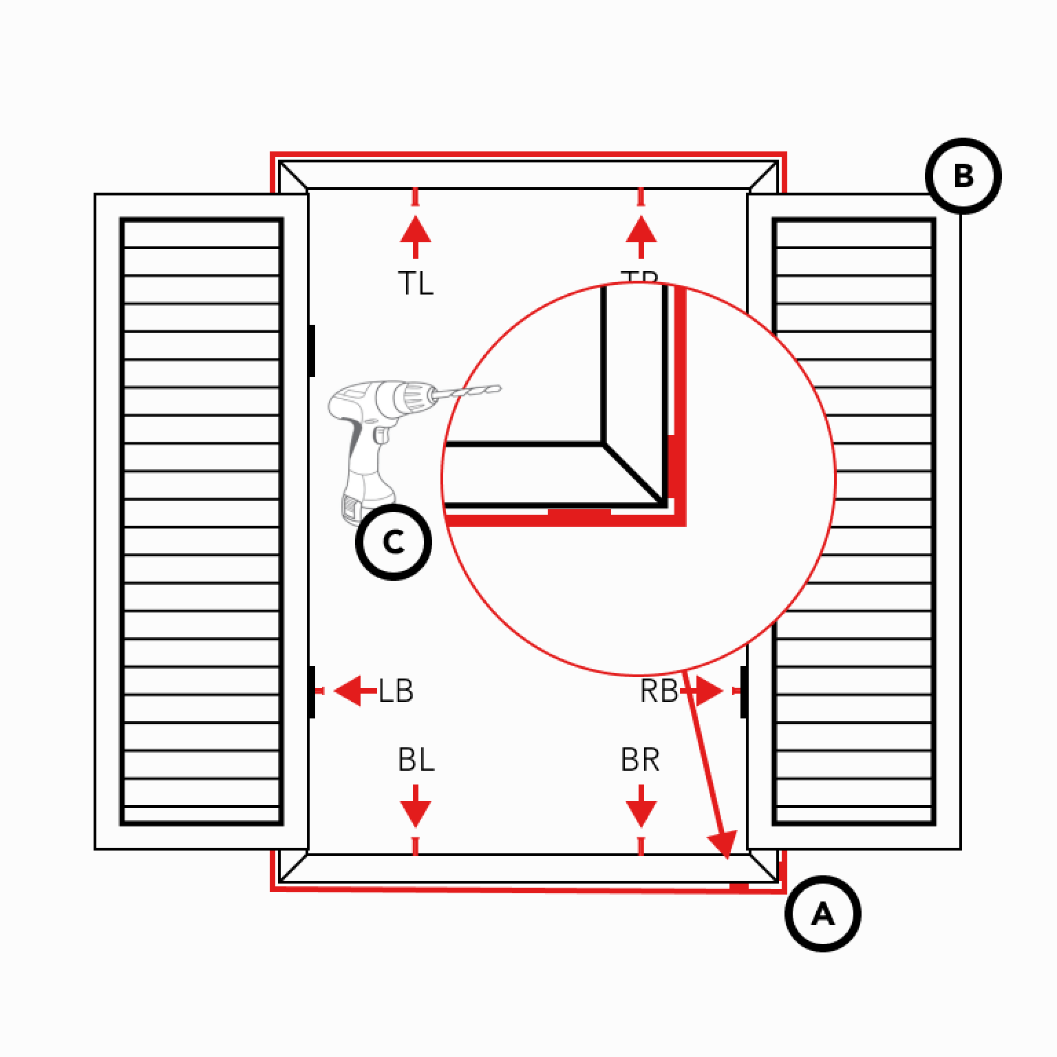 Installing Full Height Shutters